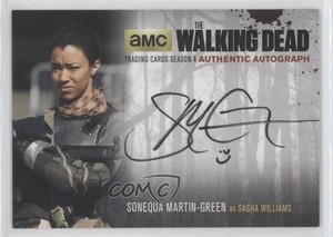 2016 The Walking Dead Season 4 Part 2 Horizontal Sonequa Martin-Green Auto u0h