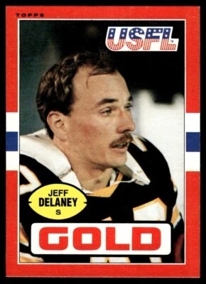 1985 Topps USFL Jeff Delaney Denver Gold #30 - Image 1 of 2