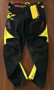 NWT Men's THOR Fuse Air Dazz Magenta/ Yellow MX Motocross Dirt Bike Pants 34"W - Picture 1 of 10