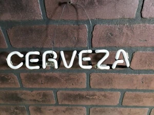 Pacifico Surfer Dude Neon Sign Replacement Tube - "Cerveza" Tube Only - Picture 1 of 4