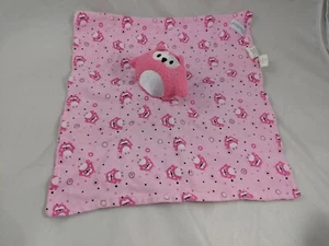 Vitamins Pink Owl Lovey Security Blanket Stuffed Animal toy - Picture 1 of 5