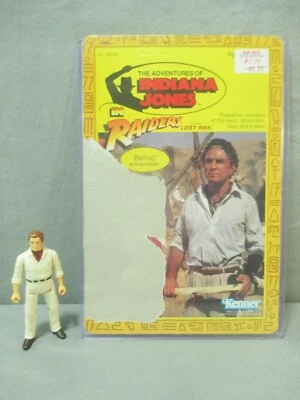 Raiders of the Lost Ark BELLOQ w/ Cardback Indiana Jones Vintage 1982 Kenner - Image 1 of 4