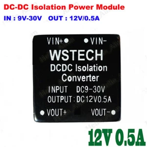 DC-DC Buck Step Down Isolated Converter 9-30V 18V 24V to 12V 0.5A Volt Regulator - Picture 1 of 5