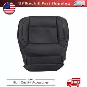 Driver Bottom Seat Cover Jet Black Perforated For 14-19 GMC Sierra 2500HD 3500HD - Picture 1 of 8