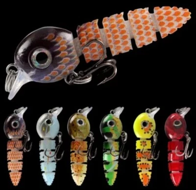 Wobbler Kaulquappe Angelköder Wurm Hard Bait Raubfische Angeln 55 mm 3,9 Gr - Bild 1 von 4