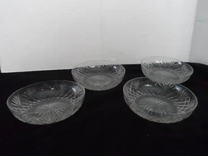 Vintage Fingerschalen aus klarem geschliffenem Kristallglas - Bild 1 von 3