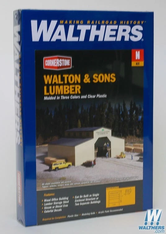 N Scale Walthers Walton & Sons Lumber Company 933-3235