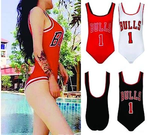 Body smanicato nuovo donna Celeb Bulls 1 stampa body body taglie 8-14 - Foto 1 di 6