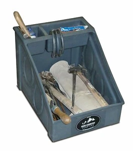 Caja de zapatos de mantenimiento portátil Farrier caballo almacenamiento de plástico equino - Imagen 1 de 1