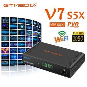 GTMedia 1080P Receptor de satélite digital TV Set Top Box PVR WiFi DVB-S/S2/S2X - Imagen 1 de 11