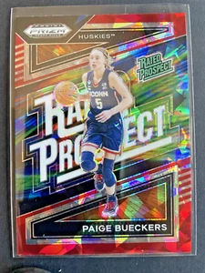 2024 Panini Prizm Draft Picks Rated Prospect #2 Paige Bueckers Red Cracked Ice - Picture 1 of 2