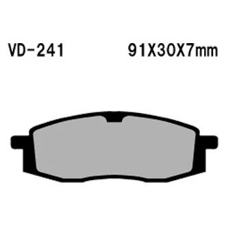 For Yamaha YZ490 1985-1990 Vesrah Front Organic Semi-Metallic Brake Pads - Image 1 of 2