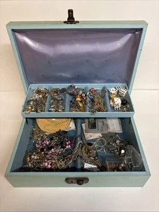 HUGE Jewelry Lot Vintage Costume Necklace Bracelet Earrings Rings Estate Find - Picture 1 of 10