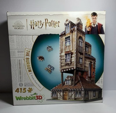 Rompecabezas Wrebbit 3-D Harry Potter La Madriguera Weasley Familia Hogar 3D 415 piezas Foto 1 de 4