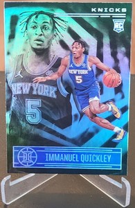 Immanuel Quickley 2020-21 Panini Illusions #154 Emerald Rookie RC Knicks 