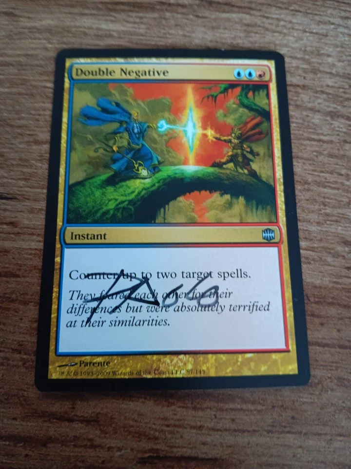 Double Negative Alara Reborn  ARTIST PROOF Signed by Parente  MTG - Image 1 of 1