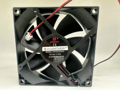 1 PCS  SPEEDY Fan SD09025S2HL DC24V 0.25A 9CM 9025 2 pin  cooling fan - Image 1 of 3