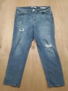Women's Code Bleu Distressed Boyfriend Denim Jeans Size 8 - Picture 1 of 4