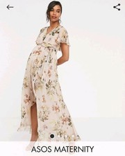 katie piper navy floral off shoulder choker maxi