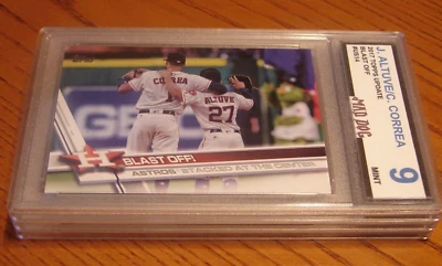 JOSE ALTUVE-CORREA****2017 TOPPS UPDATE***MINT 9****ASTROS***#14---Mad Dog - Image 1 of 3