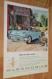 1957 OLDSMOBILE SUPER 88 FIESTA WAGON ORIGINAL LARGE VINTAGE ADVERTISEMENT AD - Bild 1 von 1
