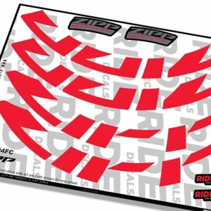 Zipp 404 Firecrest 2022 Rim Decals - Red - Licensed by Zipp - Picture 1 of 3