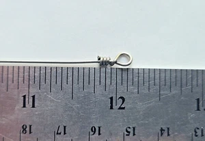 100 piezas. FORMA DE EJE DE SEÑUELO DE ACERO INOXIDABLE EN BUCLE DE 12 PULGADAS .035 alambre Fishgrub - Imagen 1 de 1
