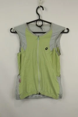 Assos Green/Gray Polyamide Sleeveless Full Zipper Cycling Vest L - Image 1 of 4