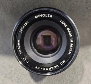 Minolta MD Rokkor-PF lens 50mm 1:1.7  #2664255 (VG CONDITION) - Picture 1 of 10