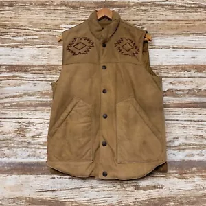 RRL Ralph Lauren Leather Vest Men's #EA ACA - Picture 1 of 6