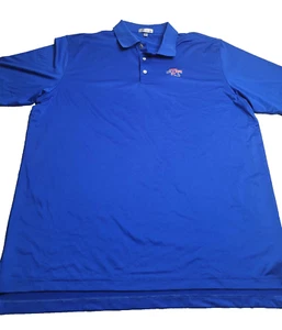 Camisa polo Peter Millar Louisiana Tech azul real XXL para hombre - Imagen 1 de 7