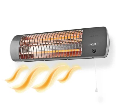 NEDIS Schnellheizer Bad Heizlüfter Wandheizlüfter energiesparend Badezimmer Heizung