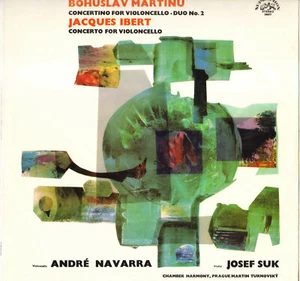 ANDRE NAVARRA / JOSEF SUK, IBERT CONCERTO POUR VIOLONCELLE LP 1972 STEREO - Picture 1 of 2
