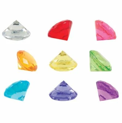 GUMBALLSTUFF 1000 Capsuled Gem Diamonds Carnival Fun Fair Party Game Prizes Award Vending Toy