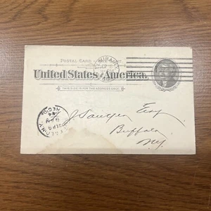 US SC UX12 Machine Cancel D6(I) Elmira NY 1894 #H73 - Picture 1 of 2