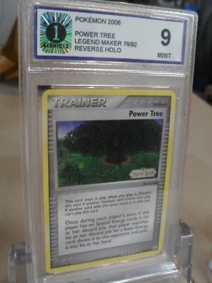 P1 Graded 9 Power Tree 76/92 Ex Legend Maker Reverse Holo Pokemon Card - Image 1 of 2