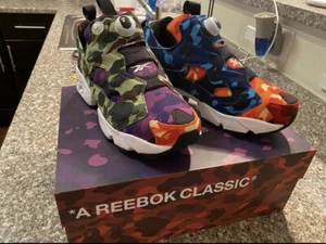 Reebok x Bape Instapump Fury OG Shoes Mens Size 5.5M/7W Q47370 (2022) - Picture 1 of 3