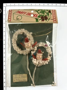 Vintage Xmas Party Trims Kuepper Favor Co.  NOS Sealed Handmade Decs  & Tie-Ons - Picture 1 of 16