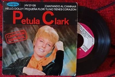 PETULA CLARK ** Canta En Español - Sing In Spanish ** 1964 SPAIN 7" EP SINGLE - Image 1 of 4
