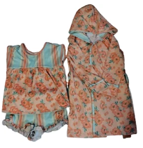 Matilda Jane Girls Summer Showers Robe and Pajama Set Size 8 - Picture 1 of 4