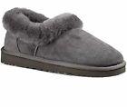 Ugg Australia Nita Genuine Shearling Slippers Moccasins Size 9 Grey 1011894 New