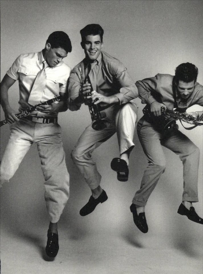 1999 Bruce Weber 3 Male Models Making Music Art Photo Gravure - Image 1 of 1