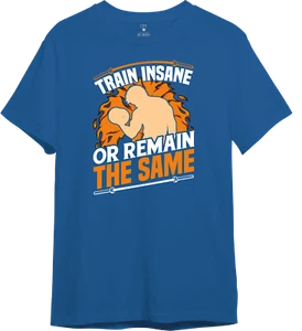 Train Insane or Remain The Same Gym T Shirt Tee Short Sleeve Cotton Culturist - Picture 1 of 10