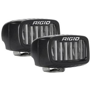 Rigid 902533 SR-M Series SAE FOG White Fog LED Lights Pair Kit Black Universal - Picture 1 of 3