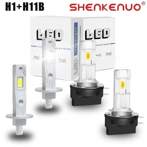 H1+H11B LED Headlights Hi Low Beam For Kia Optima 2011 2012 2013 6000K White - Foto 1 di 15