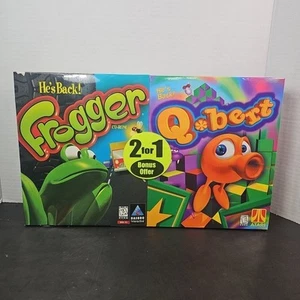 New Sealed Vtg Hasbro Interactive CD-Rom Games Bundle Qbert & Frogger Win 95 - Picture 1 of 7