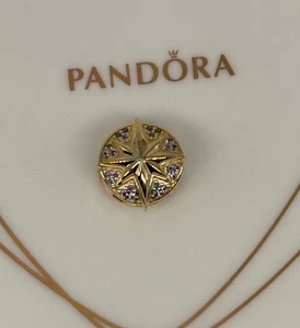 New Genuine Authentic Pandora x Marvel Captain Marvel Insignia Charm 762744C01 - Picture 1 of 7