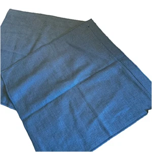 West Elm pillow cover pair (2) 20x20, blue linen blend originally $34 each - Picture 1 of 9