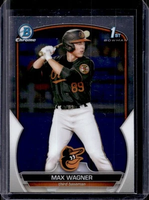 2023 Bowman Max Wagner Chrome 1st #BCP-8 Orioles - Image 1 of 2