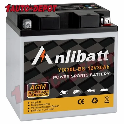 YTX30L-BS High Performance Maintenance Free Sealed AGM Motorcycle Battery ETX30L - Image 1 of 4